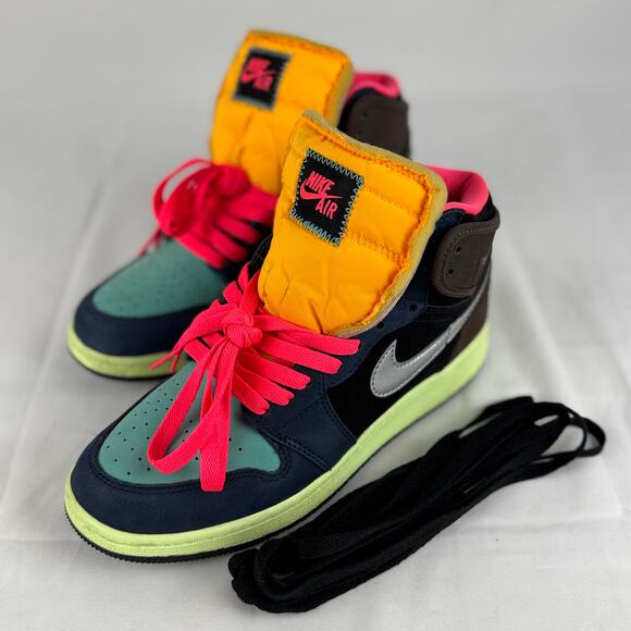 Nike Air Jordan 1 Retro High OG Bio Hack Men’s 6.5Y Women’s 8 Vibrant Multicolor - Picture 16 of 16
